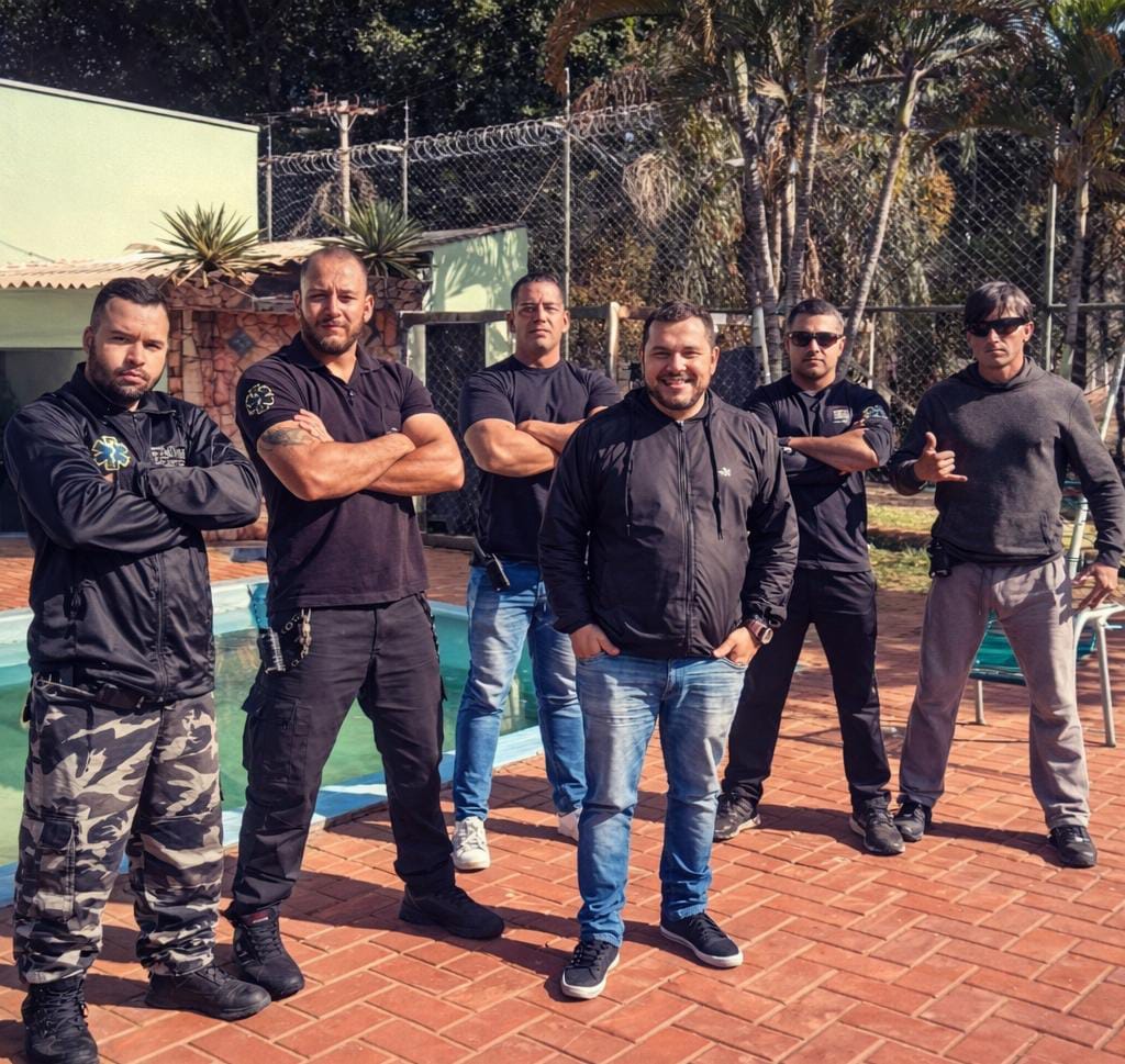 Equipe de segurança em ação